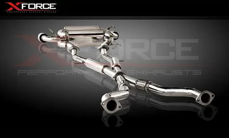 XForce Nissan 370Z 2009-On Stainless Steel 2.5" Cat-Back System Nissan 370Z 2009-2017 - ES-N370Z-CBS