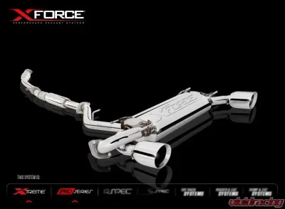 XForce Subaru BRZ , Scion FR-S/Toyota GT86 2013-On 3" S/S H/F Cat-Back Exhaust System - ES-T86-02-CBS