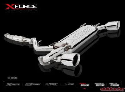 XForce Subaru BRZ , Scion FR-S/Toyota GT86 2013-On 3" S/S H/F Cat-Back Exhaust System - ES-T86-02-CBS