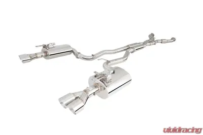 XForce Stainless Steel Twin 3" System with Hot-Dog Centre Muffler & V/Rear Mufflers Chevrolet SS 2014-2017 - ES-VF73-VMK-CBS