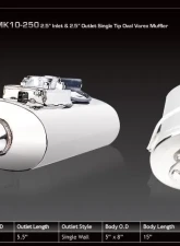 XForce V/Uni Oval 5x8x15", Center-In-Center-Out, 2.5" F/Inlet, 2.5" Single-Wall Outlet                                     - VMK10-250 - Image 2