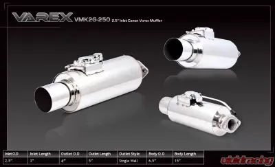 XForce Varex Universal Cannon 6x15", 2.5" Flanged Inlet, 4" Single-Wall Tip - VMK2G-250