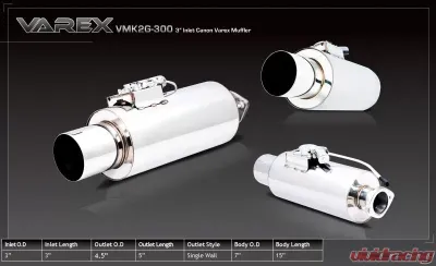 XForce Varex Universal Cannon 7x16", 3" Flanged Inlet, 4.5" Single-Wall Tip - VMK2G-300