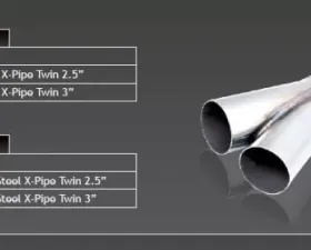 XForce X-Pipe Twin Stainless Steel 2.5