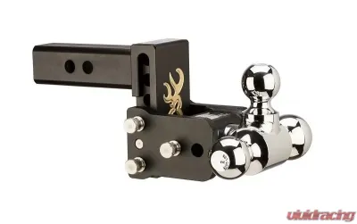B&W Trailer Hitches B&W Tow And Stow Dual Ball 2" Adj Ball Mount 3" Drop/3-1/2" Rise, Browning - TS10033BB