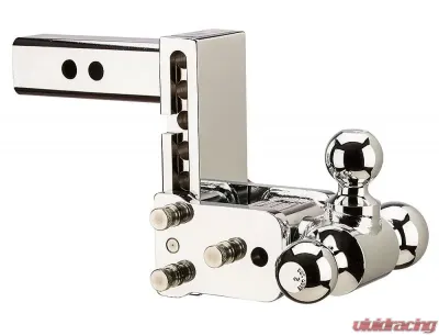 B&W Trailer Hitches 8" Chrome T&S, Tri-Ball-Boxed - TS10048C