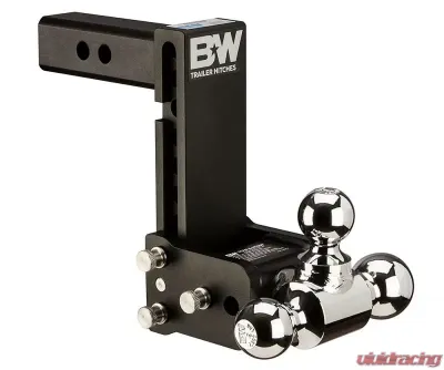 B&W Trailer Hitches 10" Blk T&S, Tri-Ball-Boxed - TS10049B