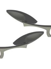 CIPA USA Motorcycle Chrome Teardrop Mirror Kit (Left and Right Side) Universal                                     - 01906 - Image 2