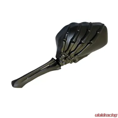 CIPA USA Motorcycle Black Skeleton Hand Mirror Kit  (Left and Right Side) Universal - 01916