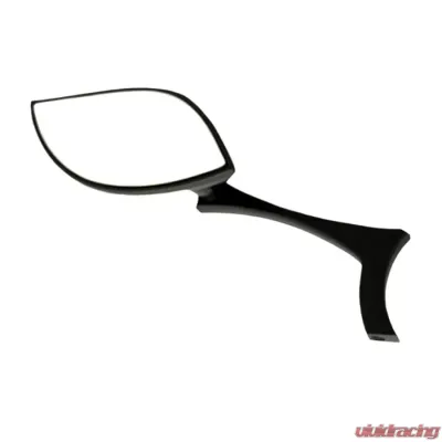 CIPA USA Motorcycle Black Stylized Teardrop Mirror Kit (Left and Right Side) Universal - 01922