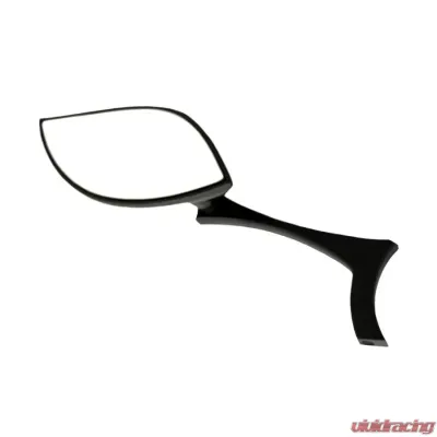 CIPA USA Motorcycle Black Stylized Teardrop Mirror Kit (Left and Right Side) Universal - 01922