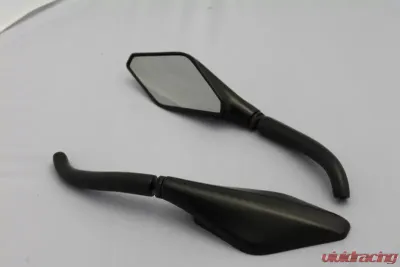 CIPA USA Motorcycle Black Eurostyle Mirror Kit (Left and Right Side) Universal - 01927