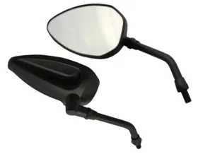 CIPA USA Motorcycle Black Economy Mirror Kit (Left and Right Side) Universal