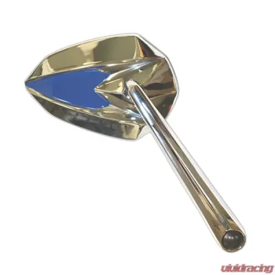 CIPA USA Motorcycle Ultra Blue on Chrome Mirror Kit (Left and Right Side) Universal - 01946