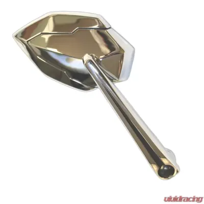 CIPA USA Motorcycle Ultra Black Line on Chrome Mirror Kit (Left and Right Side) Universal - 01947