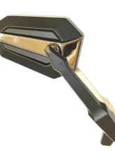 CIPA USA Motorcycle Ultra Black on Chrome Mirror Kit (Left and Right Side)                                     - 01949 - Image 2