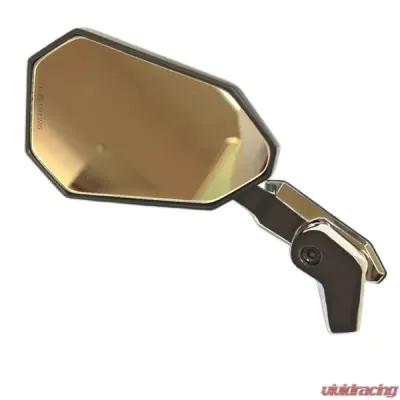 CIPA USA Motorcycle Ultra Black on Chrome Mirror Kit (Left and Right Side) - 01949