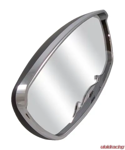CIPA USA Mirror head Black with chrome trim 7 x 17 inch marine mirror head - 04876