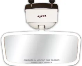 CIPA USA Marine mirror 4 x 8 inch convex glass face with mounting bracket