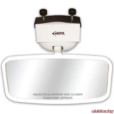 CIPA USA Marine mirror 4 x 8 inch convex glass face with mounting bracket - 11071