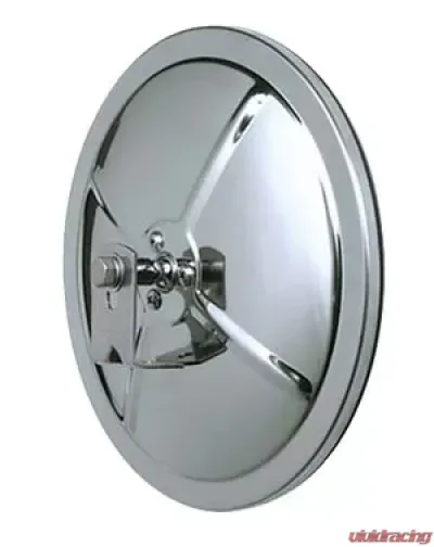 CIPA USA 6" Stainless Steel Convex Mirror Reduces blind spots. L-Bracket included - 48602