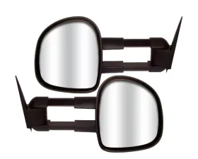 CIPA USA Towing Mirrors - Kit contains 1 LH and 1 RH mirror, instructions, and hardware