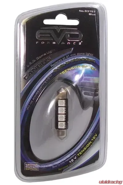 CIPA USA EVO Formance LED T-10 Bulbs- Blue with Canbus - 93157