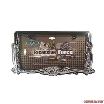 CIPA USA License Plate Frame "Excessive Force" with a high quality metalic finish. - 93456