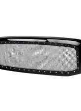 Armordillo USA Gloss Black Studded Mesh Grill Dodge Ram 1500 2002-2005                                     - 7161399 - Image 6