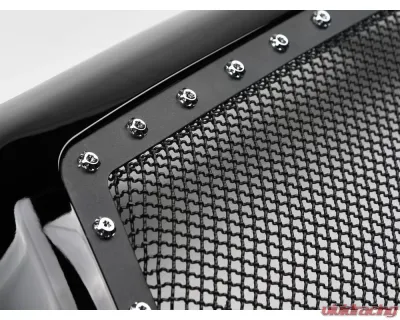 Armordillo USA Gloss Black Studded Mesh Grill Toyota Tacoma 2005-2011 - 7161443