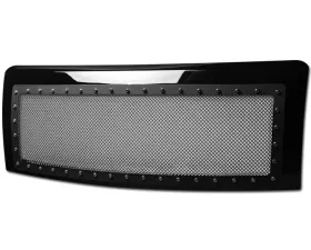 Armordillo USA Gloss Black Studded Mesh Grill Ford F-150 2009-2014