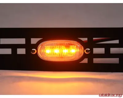 Armordillo USA Matte Black Hood Grill Insert with Lights for Toyota Tundra 2014-2024 - 7180161