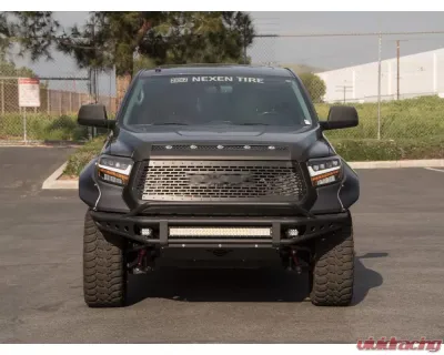 Armordillo USA Matte Black Hood Grill Insert with Lights for Toyota Tundra 2014-2024 - 7180161
