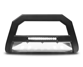 Armordillo 1988-1998 Chevrolet C/K 1500 AR Series Bull Bar withLED - Matte Black with Aluminum Skid Plate with Aluminum Skid Plate