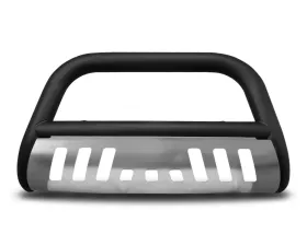 Armordillo USA 3inch Matte Black Classic Bull Bar with  Aluminum Skid Plate Nissan Frontier 2005-2023