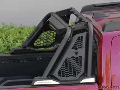 Armordillo USA Matte Black CR-M Chase Rack with 3rd Brake Light for Mid Size Trucks - 7162457
