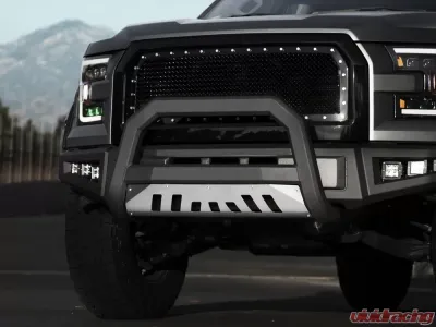 Armordillo USA Matte Black AR Series Bull Bar with Aluminum Skid Plate Dodge Ram | Ram 1500 2009-2023 - 7170001