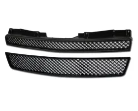 Armordillo USA 2 Pieces Gloss Black Mesh Style Grill Chevrolet Tahoe 2007-2014