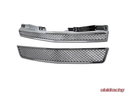 Armordillo USA 2 Pieces Chrome Mesh Style Grill Chevrolet Tahoe 2007-2014 - 7147430