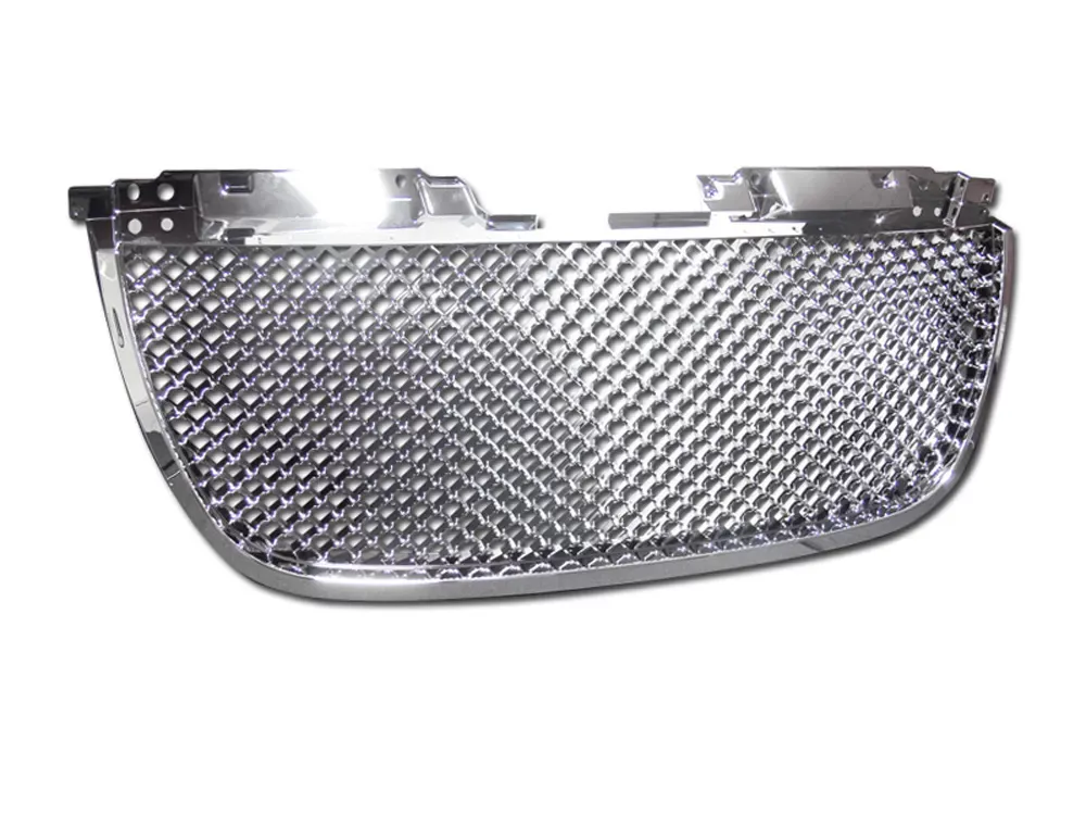 Armordillo USA Chrome Mesh Style Lower Grill GMC Yukon XL | Denali 2007-2014 - 7148871