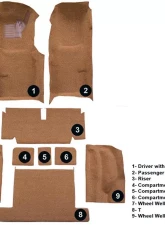 Custom Floor Carpet Chevrolet Corvette 1971-1975 Complete Set Auto Custom Carpets                                     - 3602-230-1219000000 - Image 5