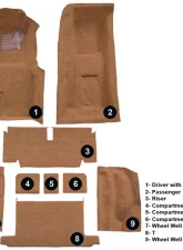 Custom Floor Carpet Chevrolet Corvette 1971-1972 Complete Set Auto Custom Carpets                                     - 16736-230-1235000000 - Image 5