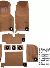 Custom Floor Carpet Chevrolet Corvette 1970 Complete Set Auto Custom Carpets                                     - 16688-230-1240000000 - Image 4