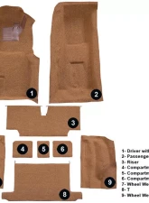 Custom Floor Carpet Chevrolet Corvette 1973-1975 Complete Set Auto Custom Carpets                                     - 1666-232-1236000000 - Image 5