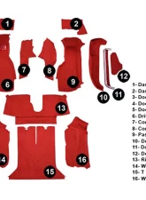 Custom Floor Carpet Chevrolet Corvette 1990-1993 Complete Set Auto Custom Carpets                                     - 1632-160-1147000000 - Image 5