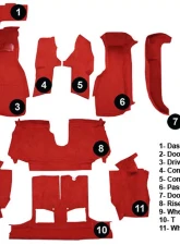 Custom Floor Carpet Chevrolet Corvette 1994-1996 Complete Set Auto Custom Carpets                                     - 14716-160-1155000000 - Image 5