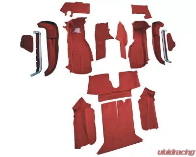 Custom Floor Carpet Chevrolet Corvette 1992-1993 Complete Set Auto Custom Carpets - 19433-160-1155000000