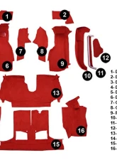 Custom Floor Carpet Chevrolet Corvette 1992-1993 Complete Set Auto Custom Carpets                                     - 15165-160-1155000000 - Image 5