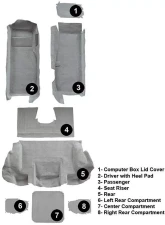 Custom Floor Carpet Chevrolet Complete Set Auto Custom Carpets                                     - 17439-160-1065000000 - Image 5