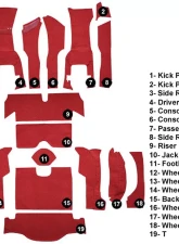 Custom Floor Carpet Chevrolet Corvette 1963 Complete Set Auto Custom Carpets                                     - 11289-230-1220000000 - Image 5